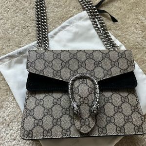 Gucci Dionysus GG Supreme mini bag - Black/Beige